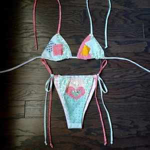 Handmade patchwork bikini
